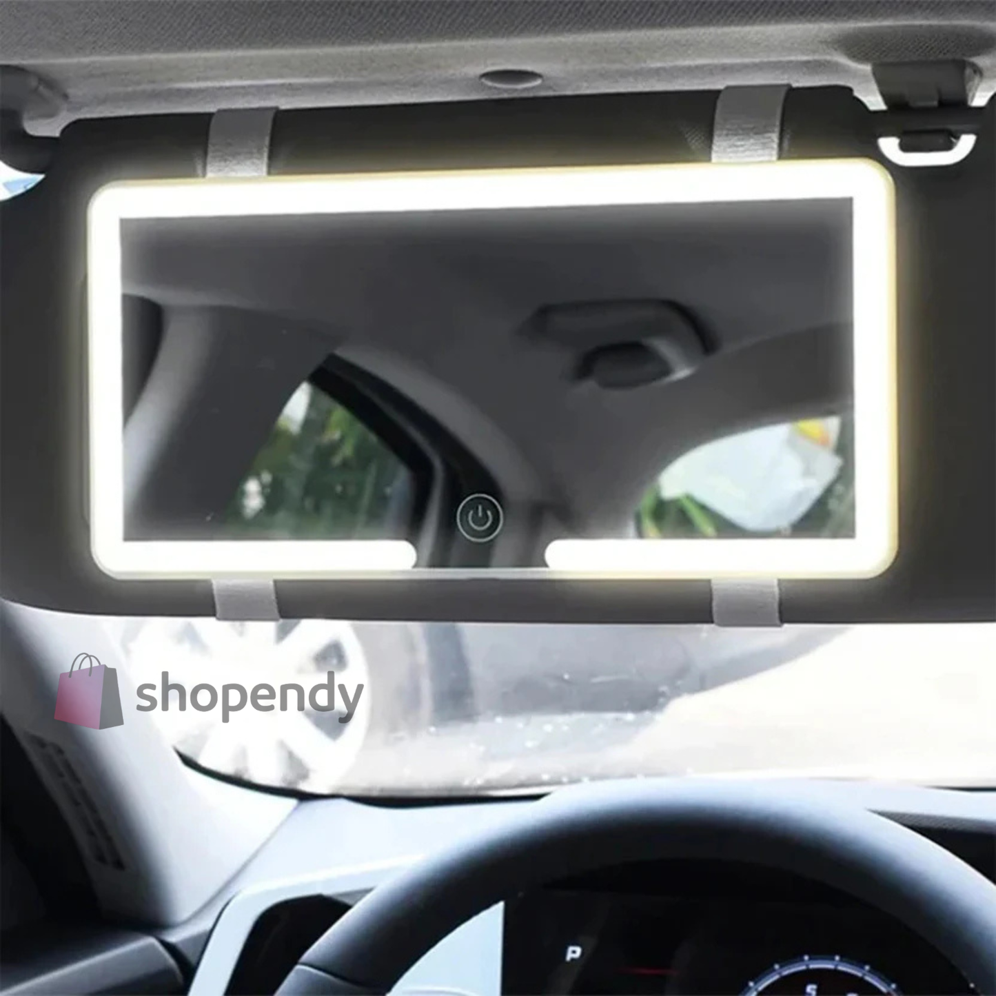 ESPEJO CON LUZ LED PARA AUTO ✨